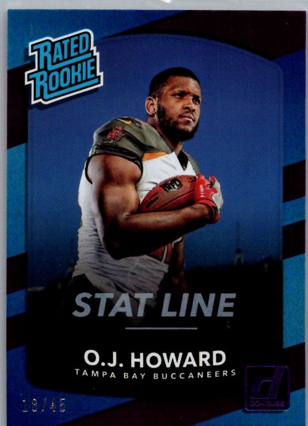 2017 Donruss #342 O.J. Howard Stat Line Season #/45 2017 Donruss #342 O.J. Howard Stat Line Season #/45