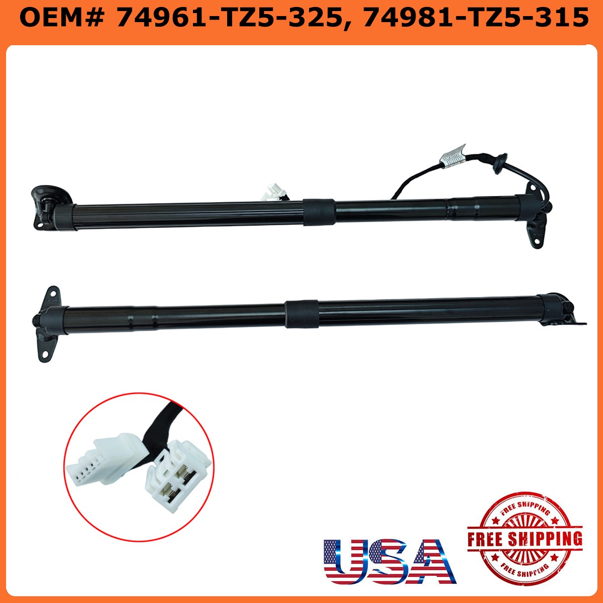 Pair Rear Trunk Hatch Power Lift Support Gas Strut Shock For 2014-2020 ACURA MDX Pair Rear Trunk Hatch Power Lift Support Gas Strut Shock For 2014-2020 ACURA MDX