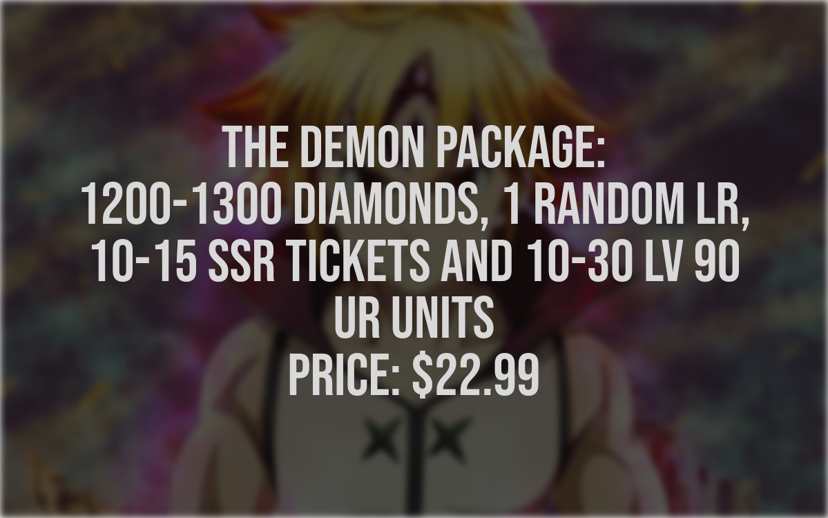 SEVEN DEADLY SINS GRAND CROSS, 90 UR Units, 1300 Diamonds Read Description SEVEN DEADLY SINS GRAND CROSS, 90 UR Units, 1300 Diamonds Read Description