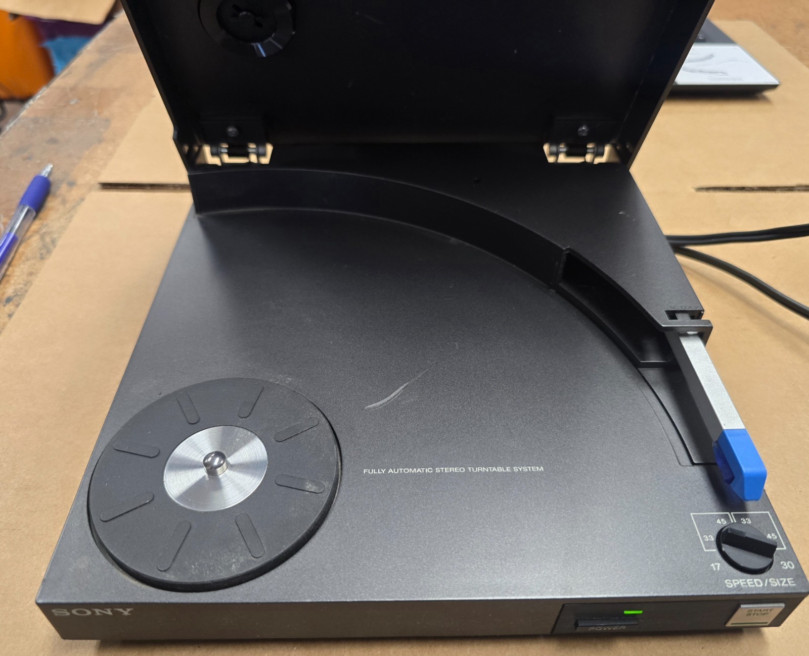 Vintage 1983 Sony PS-Q3 Automatic Stereo Turntable Powers On For Repair 0714-98 Vintage 1983 Sony PS-Q3 Automatic Stereo Turntable Powers On For Repair 0714-98