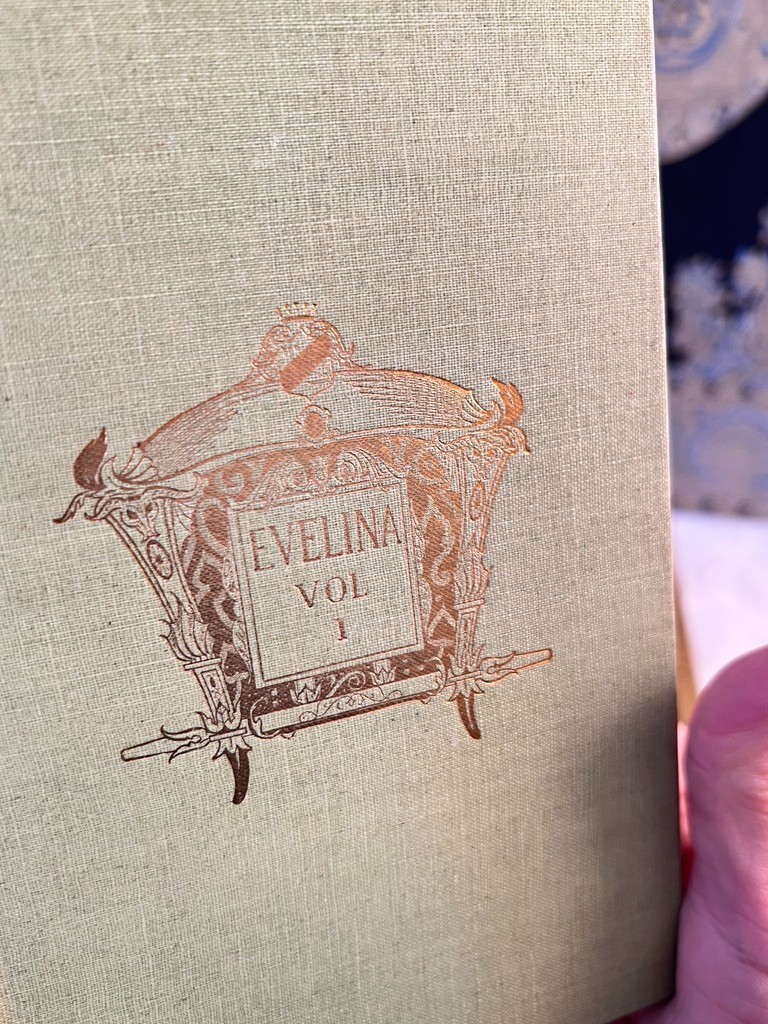 Vintage Book Evelina 4th Edition 1901 Frances Burney Volume 1