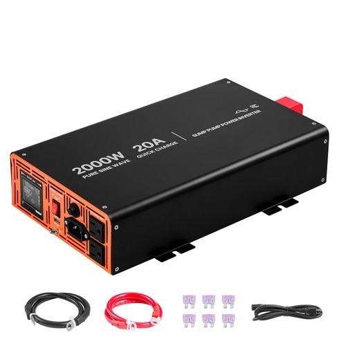 2000W Sump Pump Backup System with LCDDisplay and Pure Sine Wave Inverter