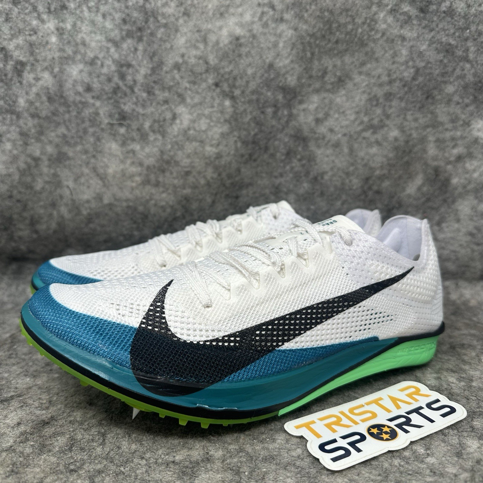 Nike ZoomX Dragonfly 2 Elite Track Shoes Mens Size 9 White Green FZ9315-102