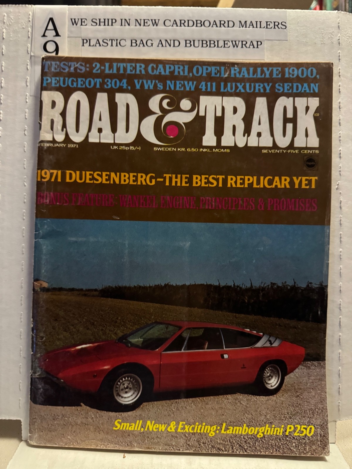 Vintage Road and Track Magazine February 1971
