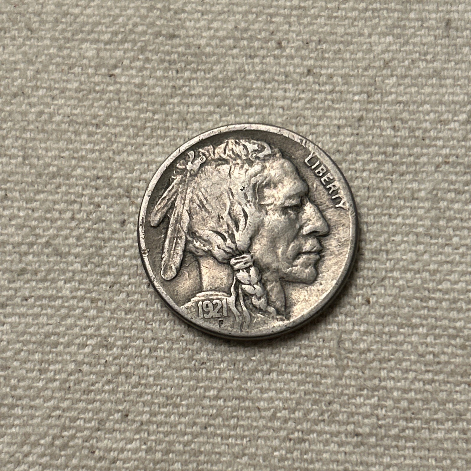1921-S Buffalo Nickel VF Key Date #JM112 1921-S Buffalo Nickel VF Key Date #JM112