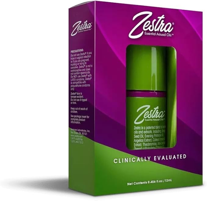 Zestra Essential Arousal Oil Gel Female Supplements Non-Hormonal Natural