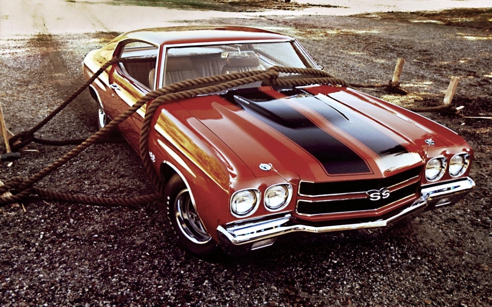 1970 Chevrolet Chevelle SS roped 24X36 inch poster, sports car, muscle car