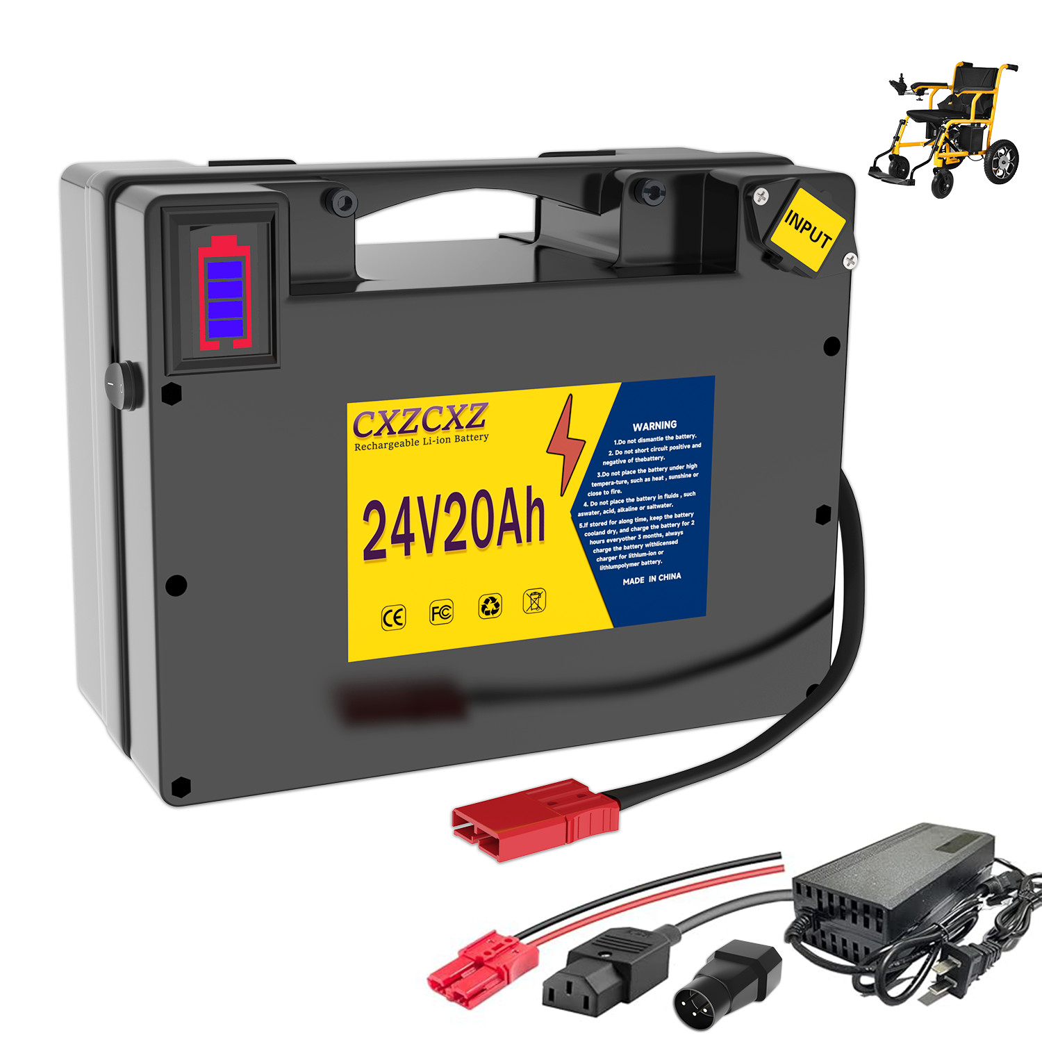 24V 20AH Lithium Battery for Electric Wheelchair,Better Than Lead-Acid Batteries 24V 20AH Lithium Battery for Electric Wheelchair,Better Than Lead-Acid Batteries