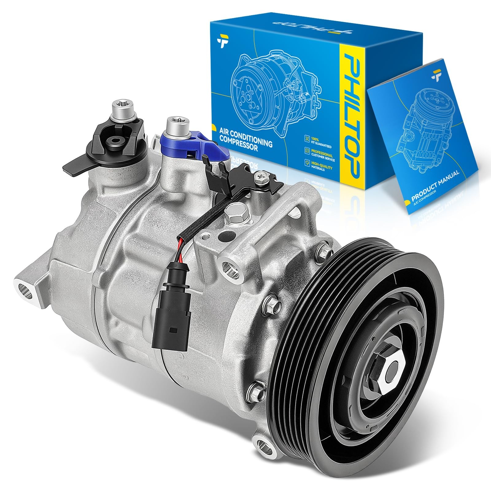 PHILTOP NEW AC Compressor for A6 Quattro 2019-2025 2.0L, Q5 2013-2017 3.0L PHILTOP NEW AC Compressor for A6 Quattro 2019-2025 2.0L, Q5 2013-2017 3.0L