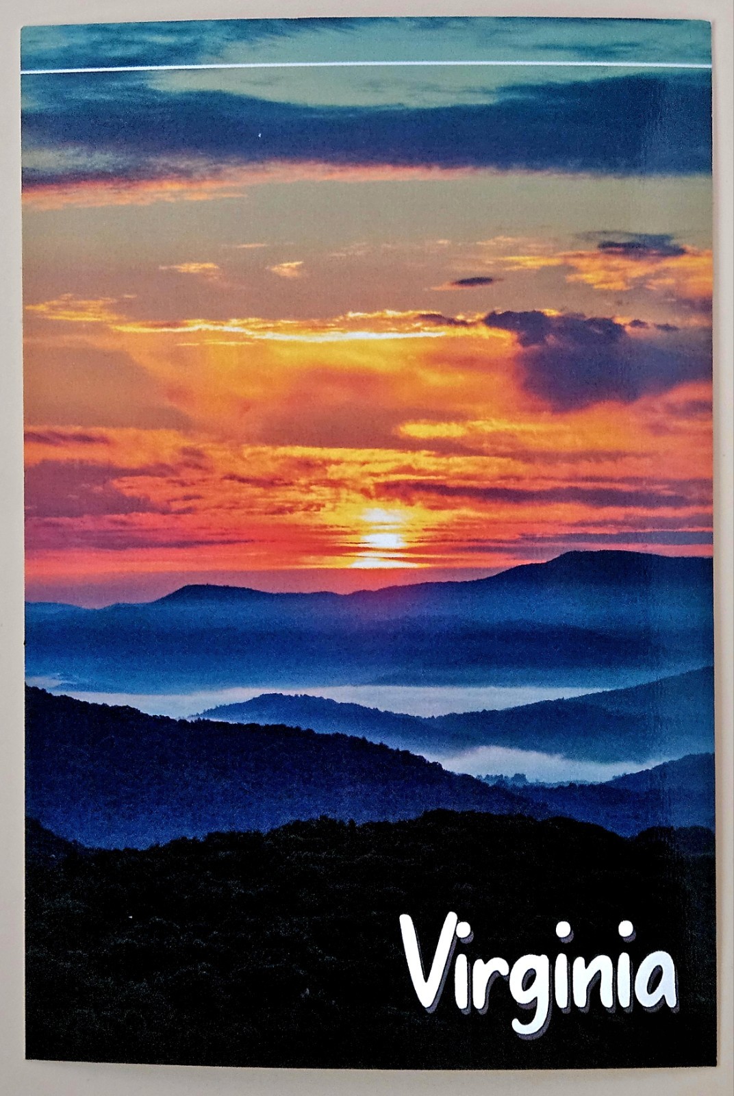 Sunset In The Mountains. Virginia. New Postcard Sunset In The Mountains. Virginia. New Postcard