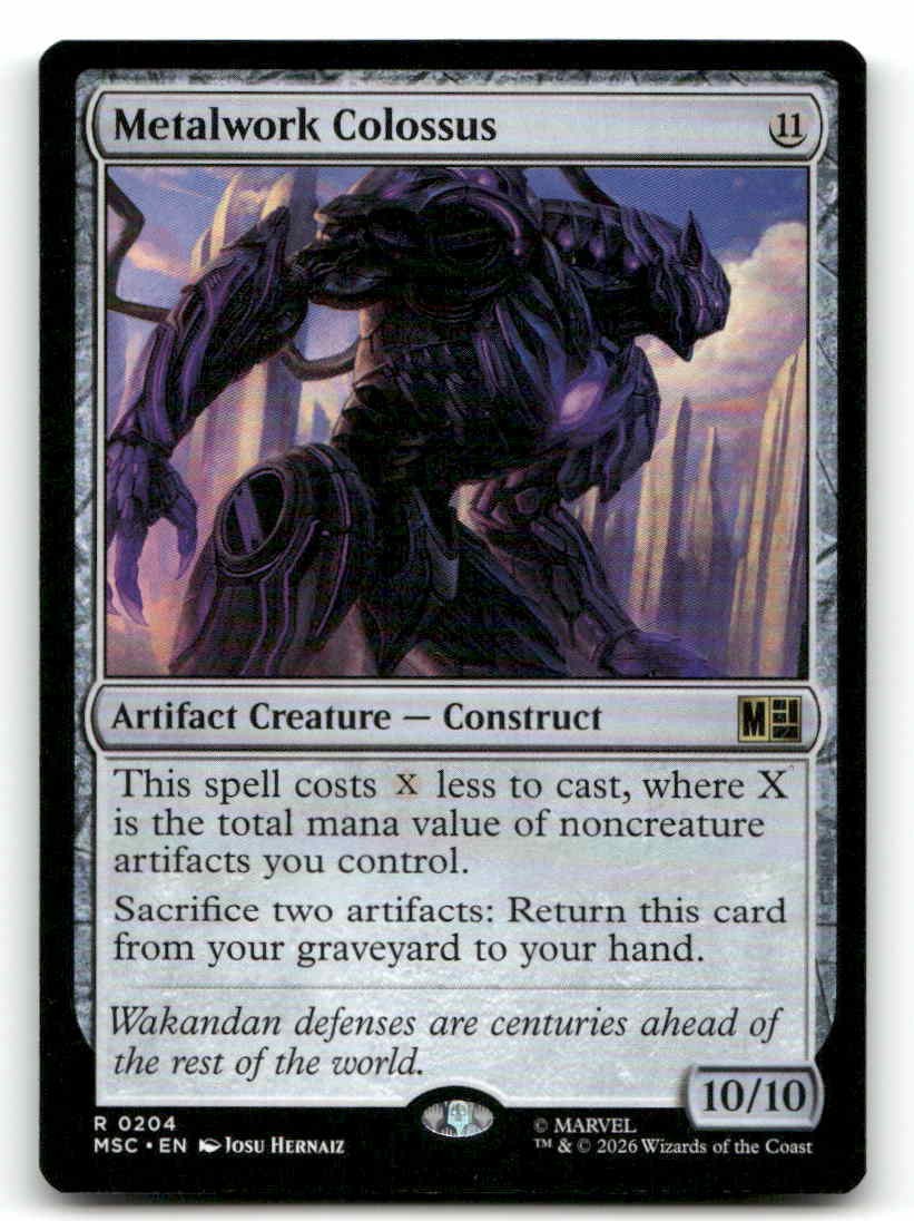 Metalwork Colossus Commander: Marvel Super Heroes 204 NM Magic