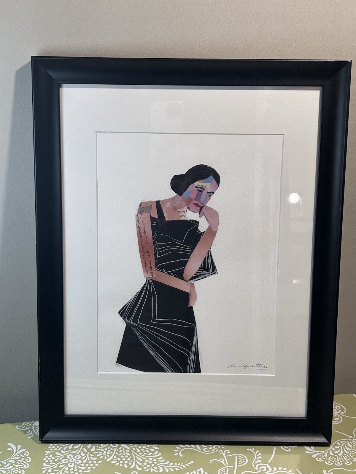 Olan Quattro Original Collage Art Olan Quattro Original Collage Art