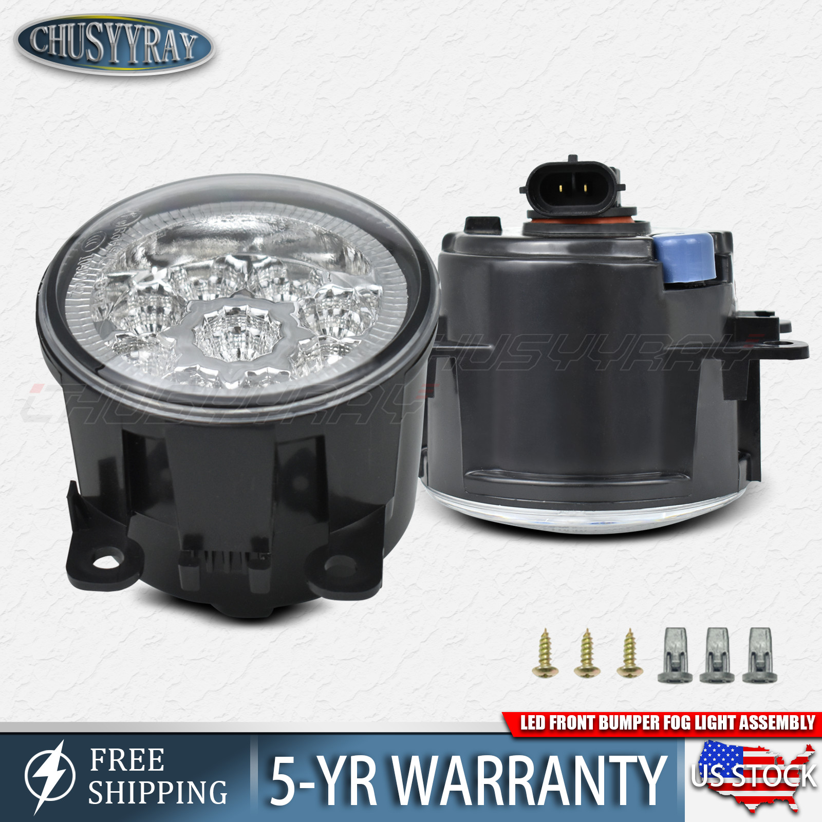 2x Fog Light Assembly Lamp Left&Right Side For Jeep Renegade 15-18