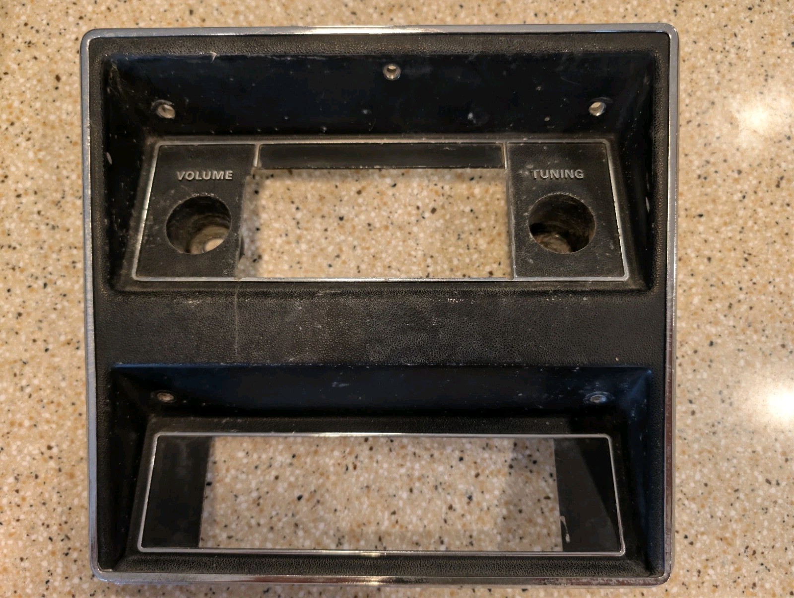 OEM 1971-1973 Ford Mustang & Cougar Black Radio Dash Bezel Trim # DIW-18842-AE