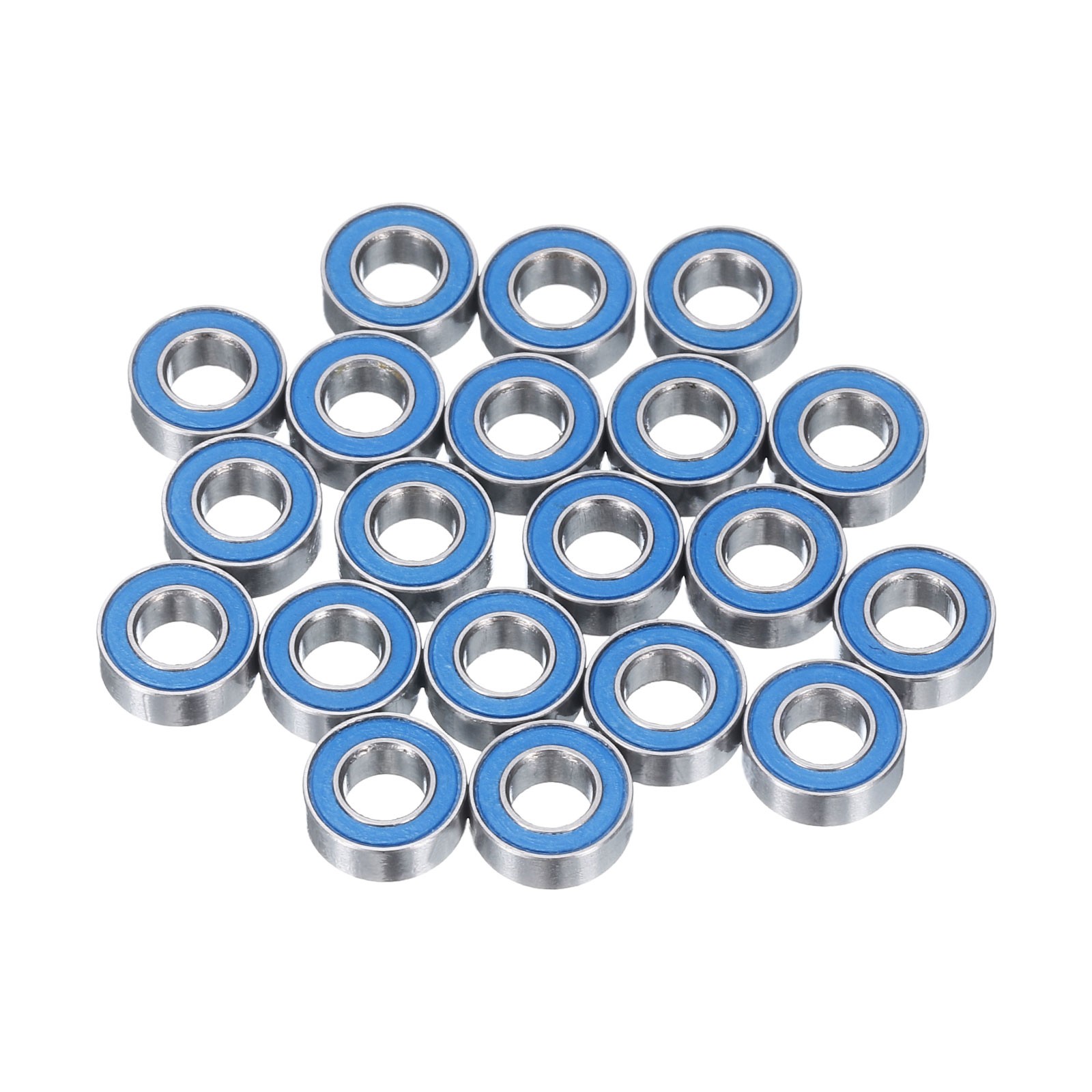 20pcs MR84-2RS Miniature Ball Bearings 4x8x3mm Double Sealed Bearings Blue# 20pcs MR84-2RS Miniature Ball Bearings 4x8x3mm Double Sealed Bearings Blue#