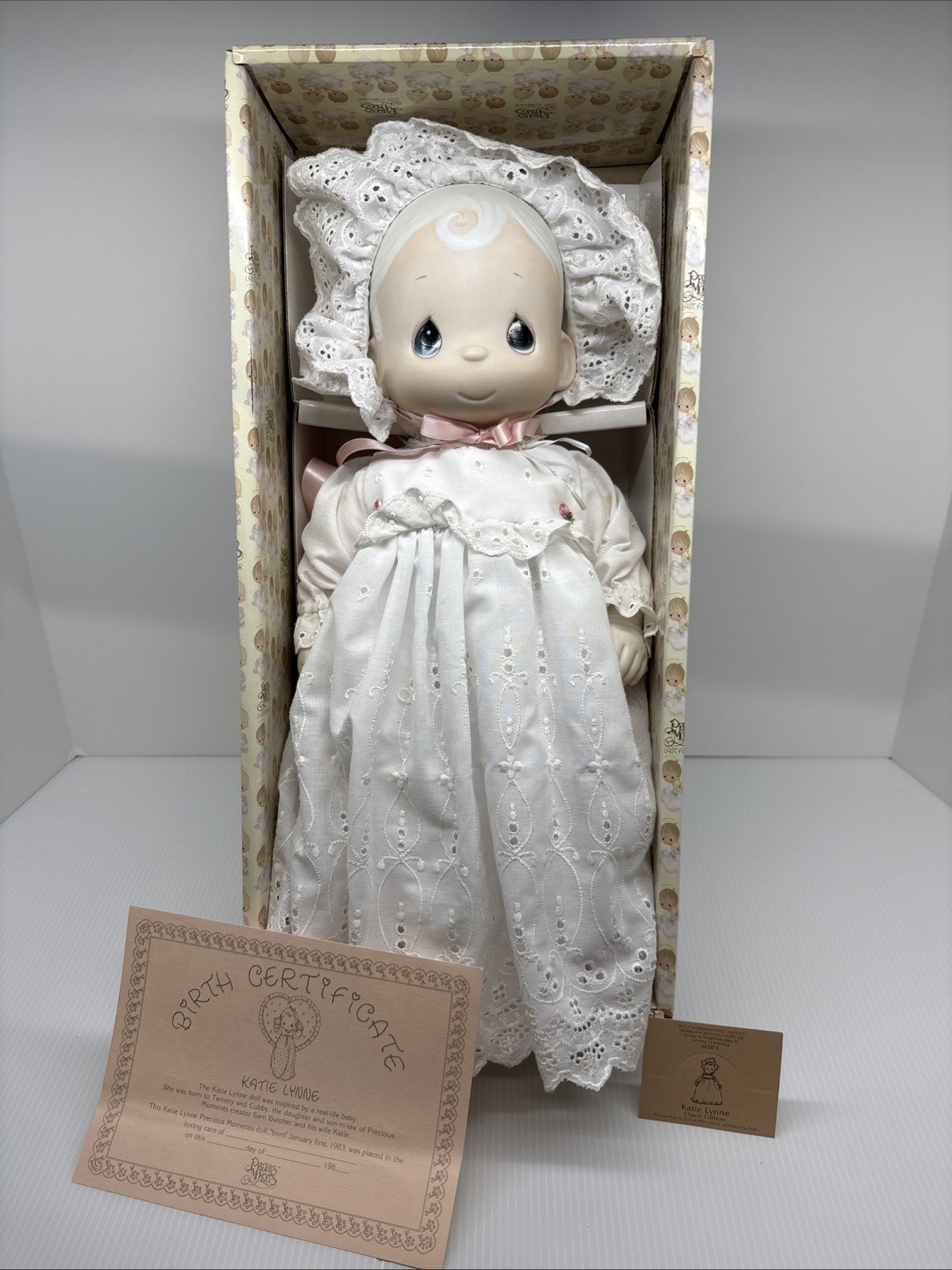 Vintage Precious Moments Katie Lynne Porcelain Doll With Box Mint Condition Vintage Precious Moments Katie Lynne Porcelain Doll With Box Mint Condition
