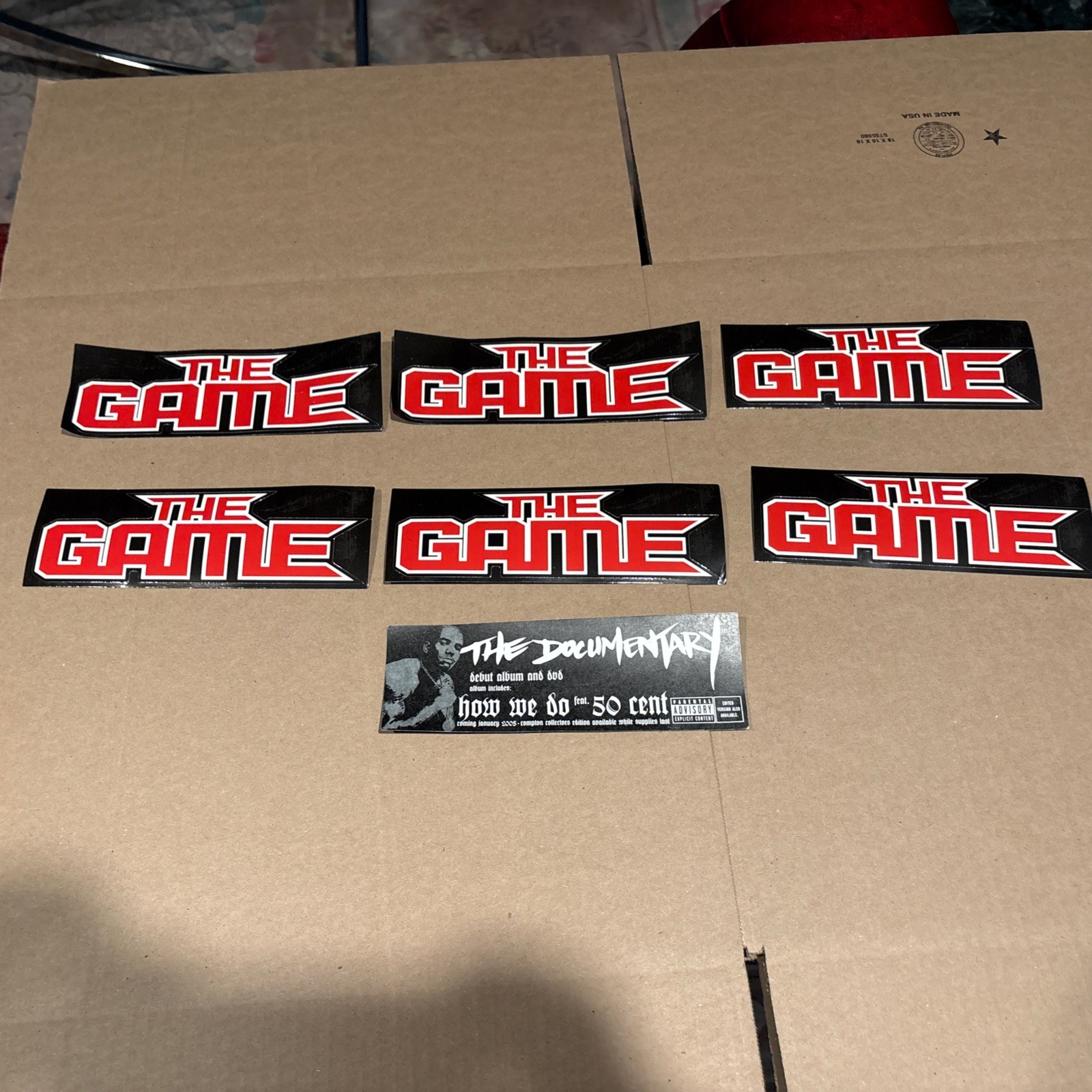 THE GAME Rare 2004 Die Cut PROMO STICKER DECAL 8.25x2.75 for Documentary CD X7 THE GAME Rare 2004 Die Cut PROMO STICKER DECAL 8.25x2.75 for Documentary CD X7