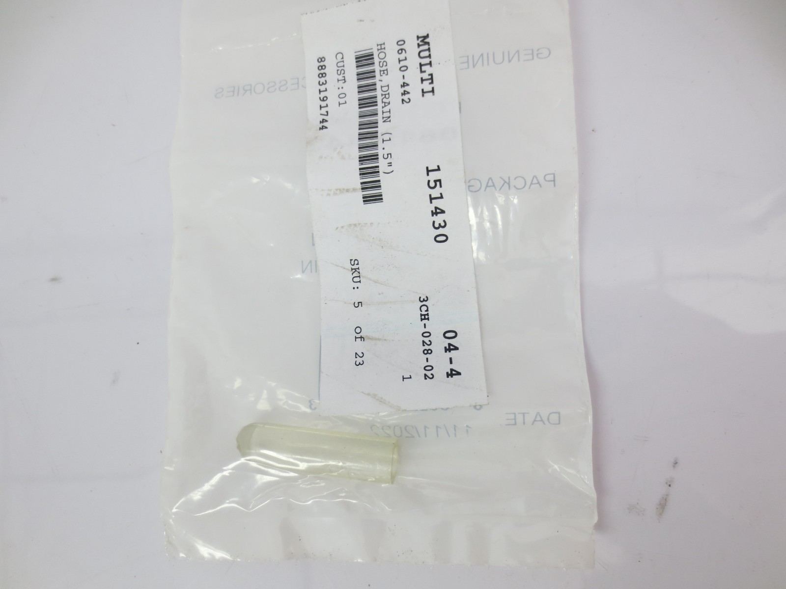 NEW Genuine Arctic Cat OEM Drain Hose 0610-442
