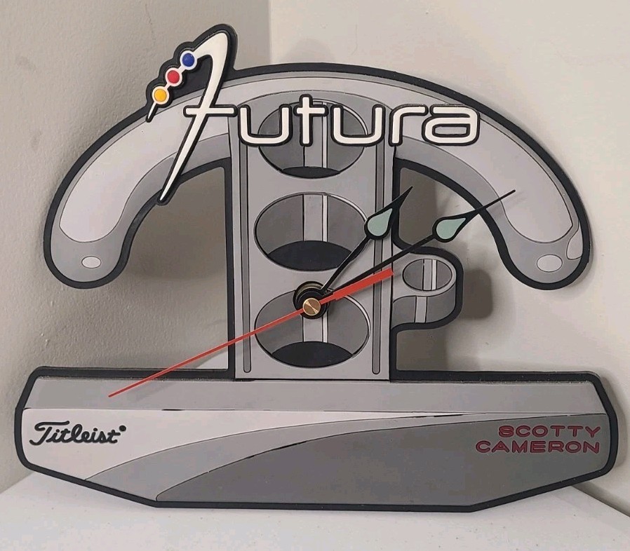 Super Rare Scotty Cameron/Titleist Futura Putter Wall Clock Collector's Item⛳⛳⛳ Super Rare Scotty Cameron/Titleist Futura Putter Wall Clock Collector's Item⛳⛳⛳
