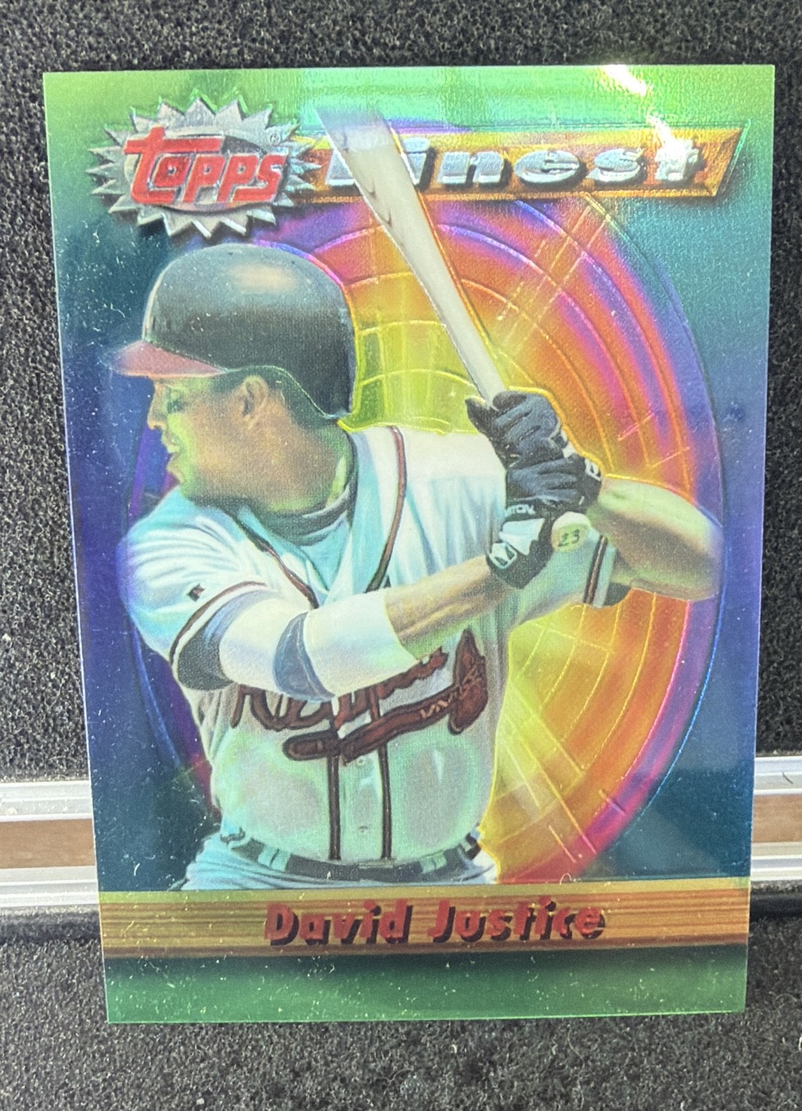 1994 Topps Superstar Sampler - Topps Finest David Justice #233 1994 Topps Superstar Sampler - Topps Finest David Justice #233
