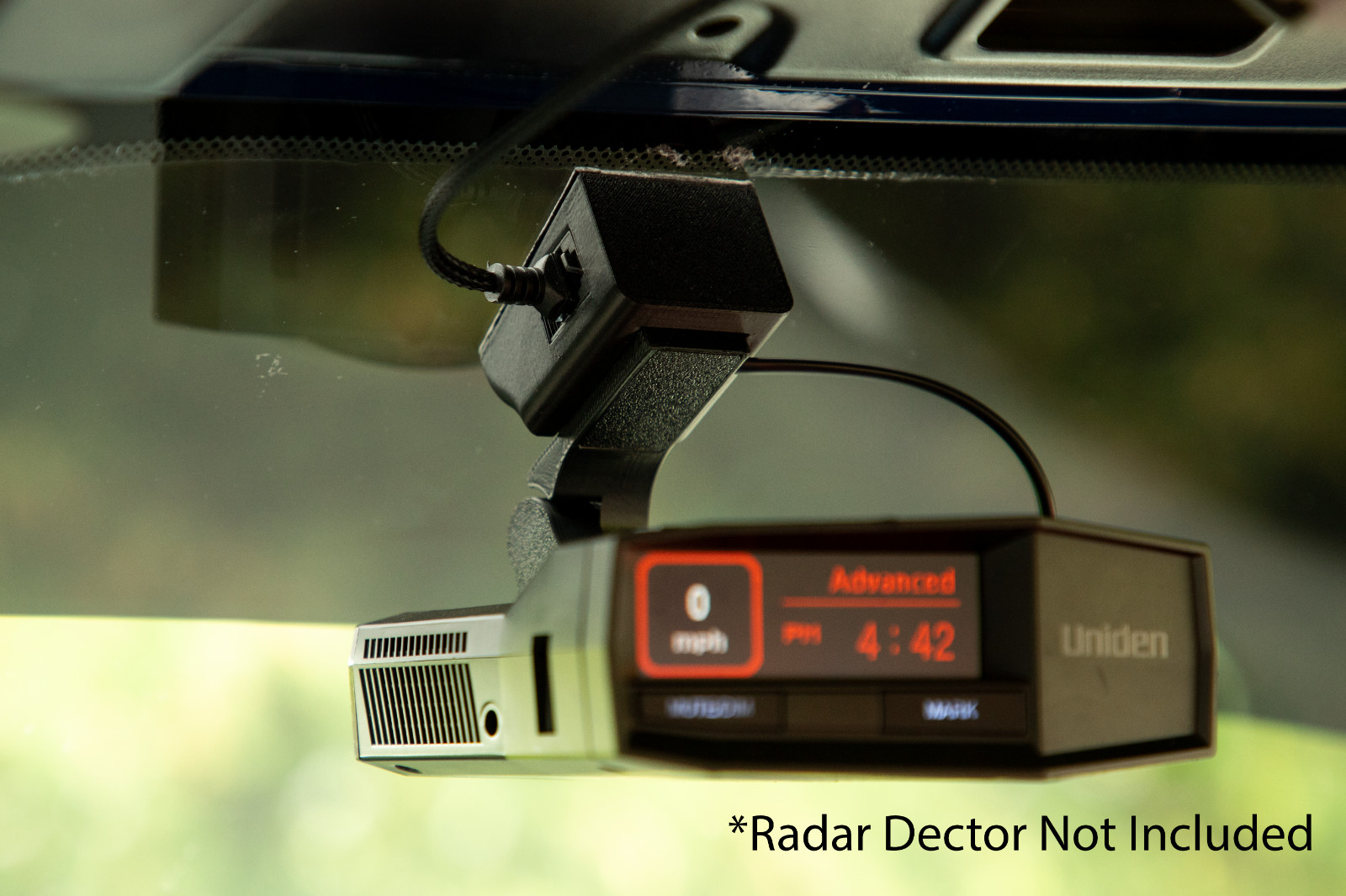 Uniden R7/R8/R8W Magnetic Radar Detector Mount w/RJ11 Power in International