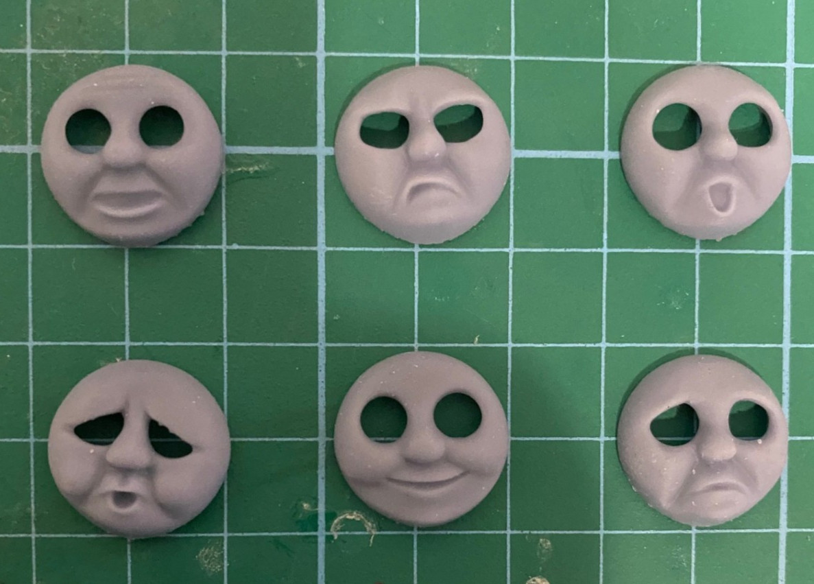Custom HO/OO Bachmann Thomas & Friends Thomas Magnetic Faces Set of Six Custom HO/OO Bachmann Thomas & Friends Thomas Magnetic Faces Set of Six