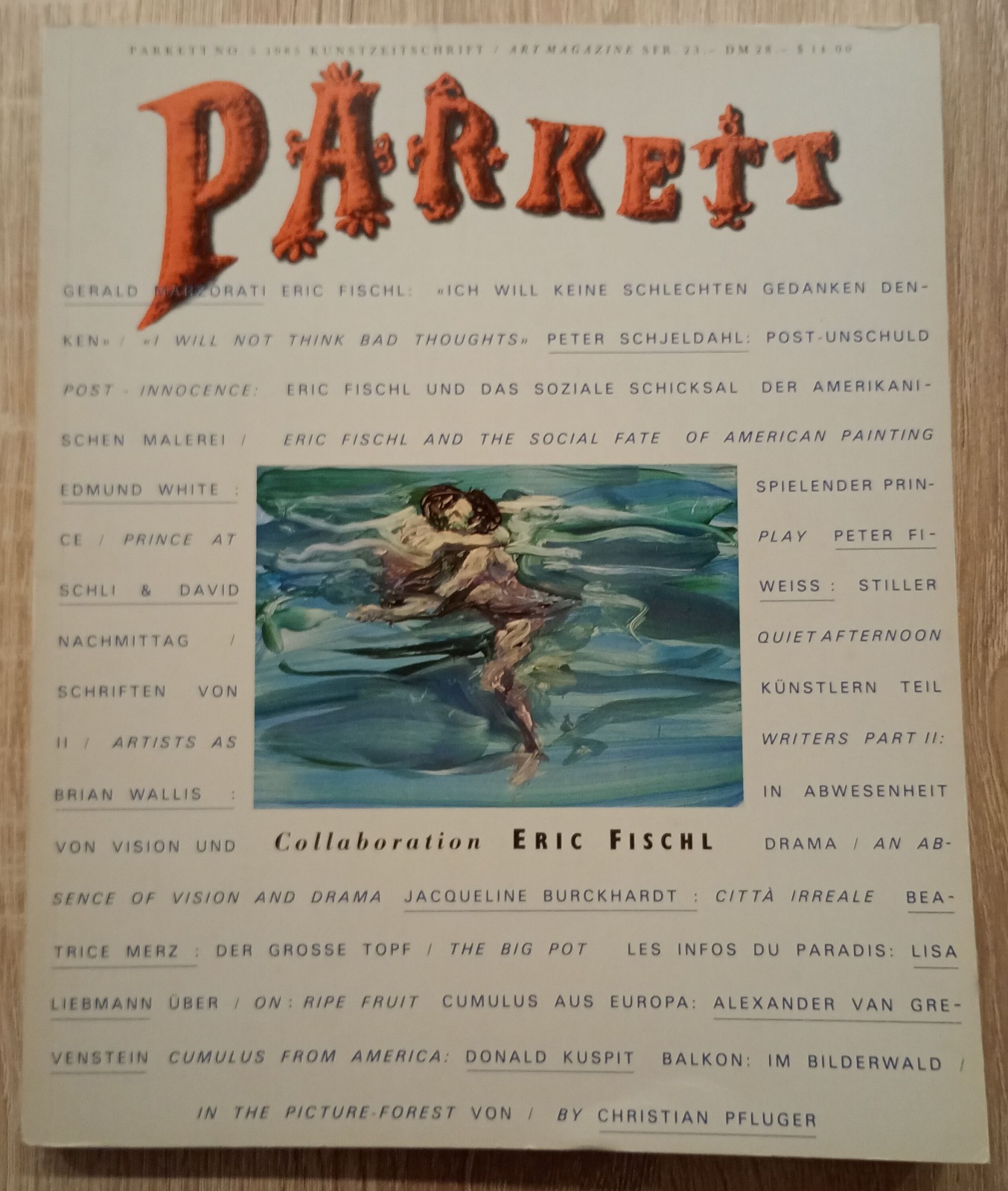Parkett No.5 Collaborazione Eric Fischl 1985