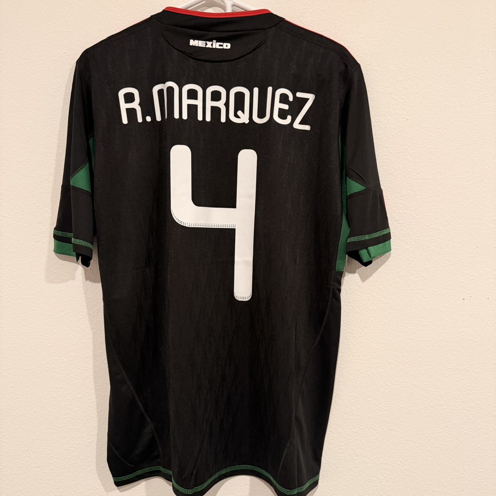 Rafa Márquez Men’s #4 Mexico Black Soccer Jersey Large