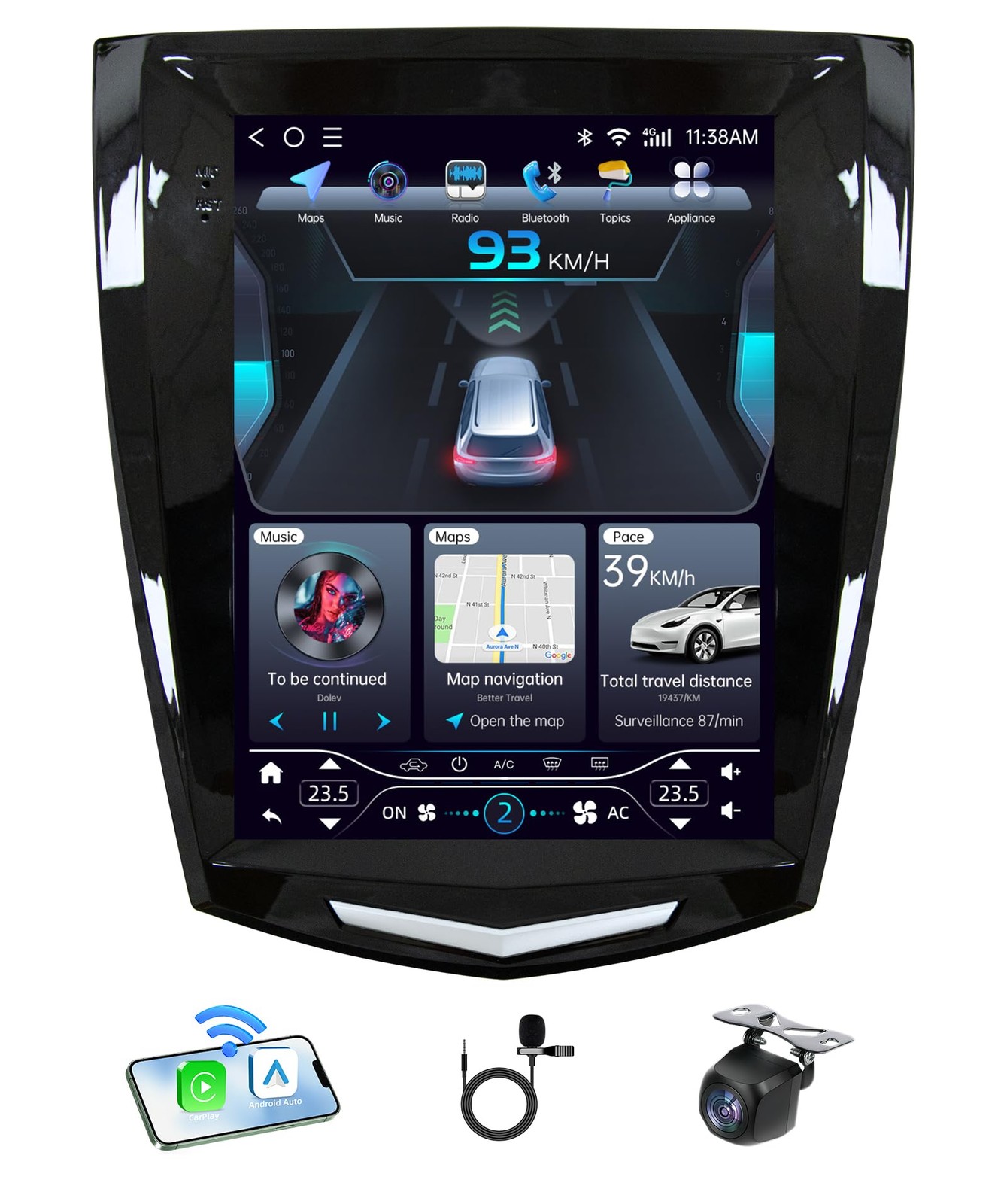 Car Radio 8Core 64G IPS Screen Carplay HU for Cadillac ATS XTS SRX CTS 2013-2018 Car Radio 8Core 64G IPS Screen Carplay HU for Cadillac ATS XTS SRX CTS 2013-2018