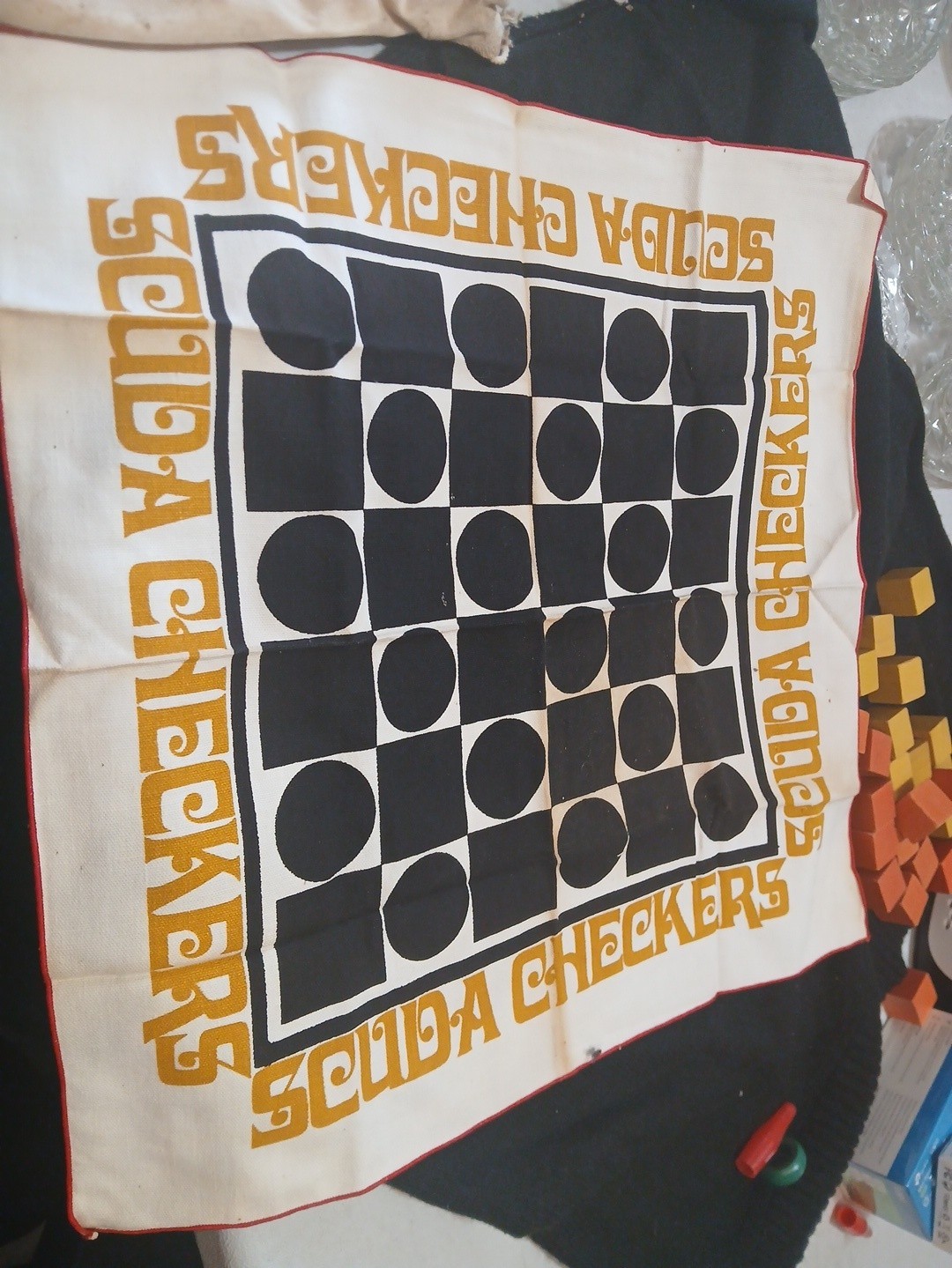SCUDA CHECKERS VINTAGE GAME SCUDA CHECKERS VINTAGE GAME