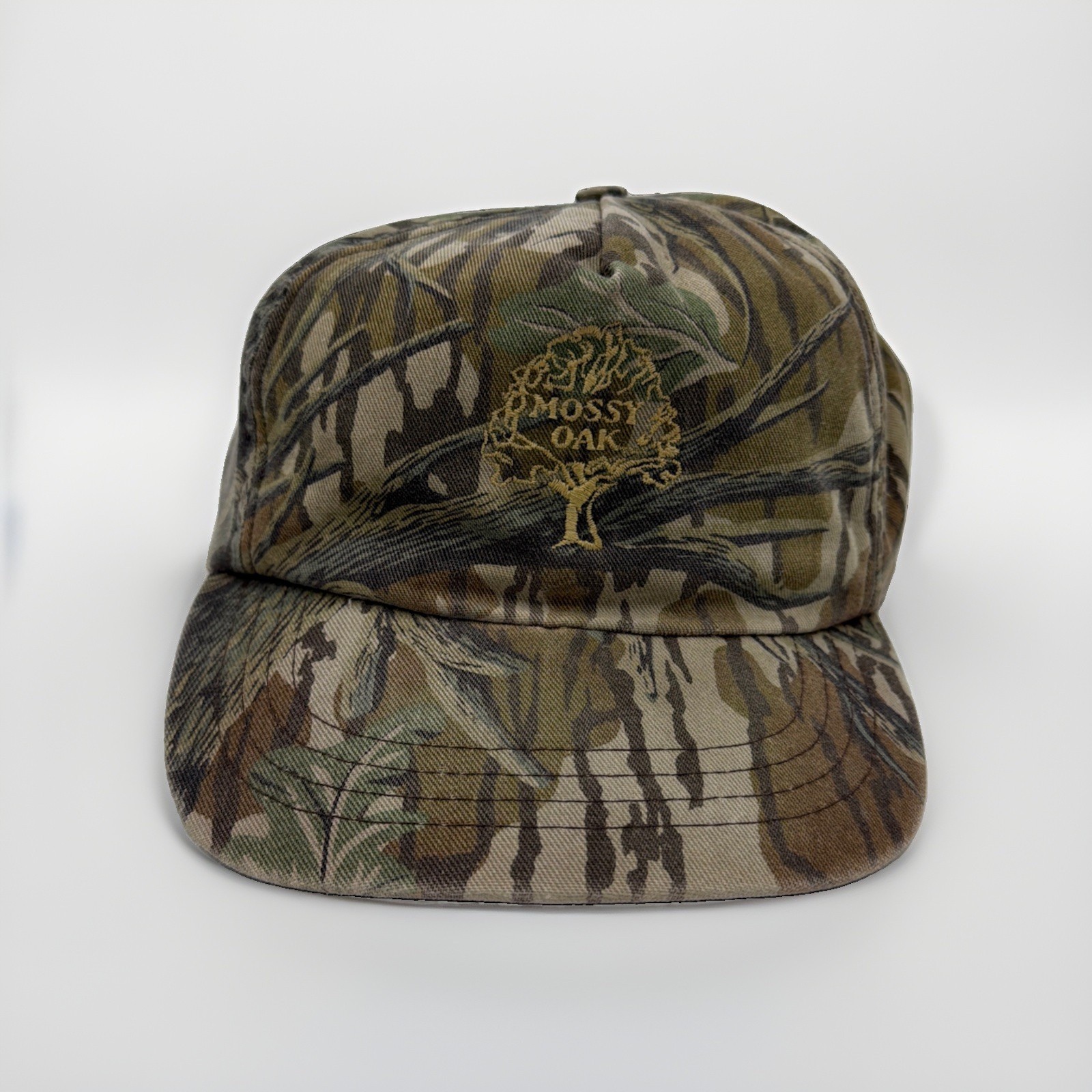 Mossy Oak Hat Treestand Camo Snapback Cap Vintage 90s Hunting Bottomland Mossy Oak Hat Treestand Camo Snapback Cap Vintage 90s Hunting Bottomland
