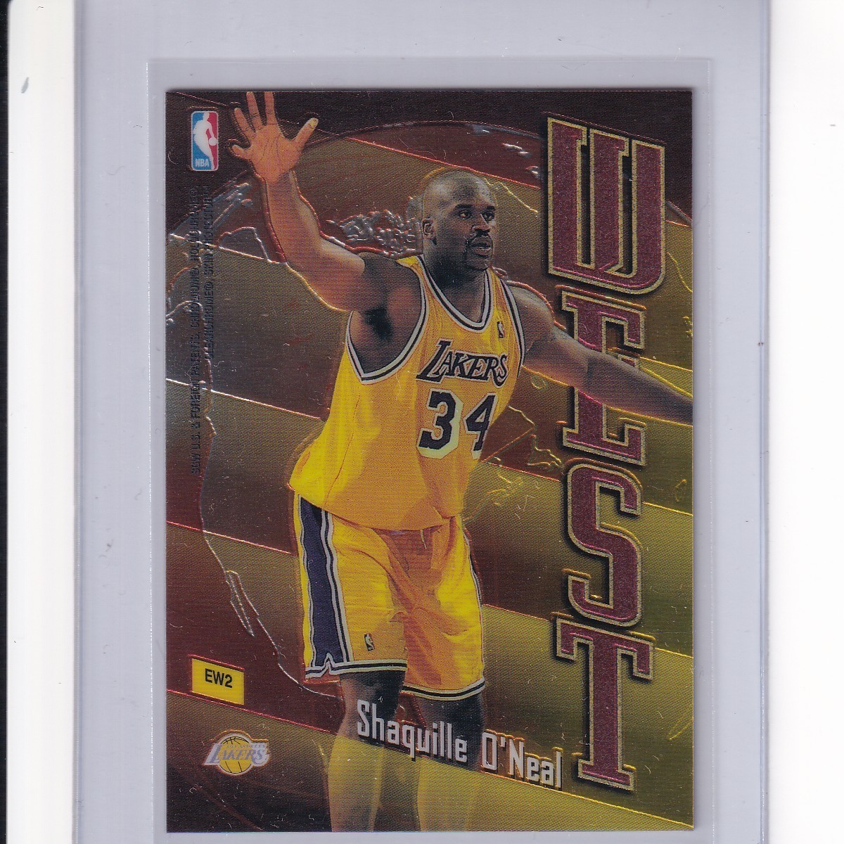 Topps 1998-99 East/West Insert #EW2 Shaquille O'Neal Alonzo Mourning | SSP RARE