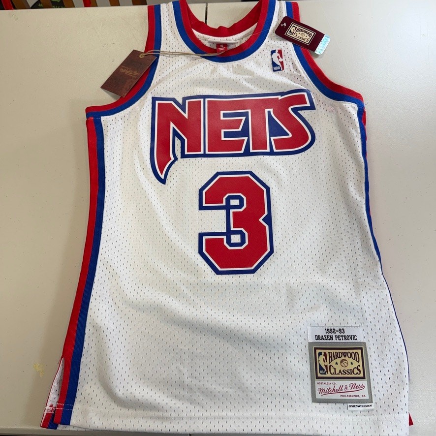 Drazen Petrovic New Jersey Nets Mitchell & Ness NBA Swingman Jersey Small NWT Drazen Petrovic New Jersey Nets Mitchell & Ness NBA Swingman Jersey Small NWT