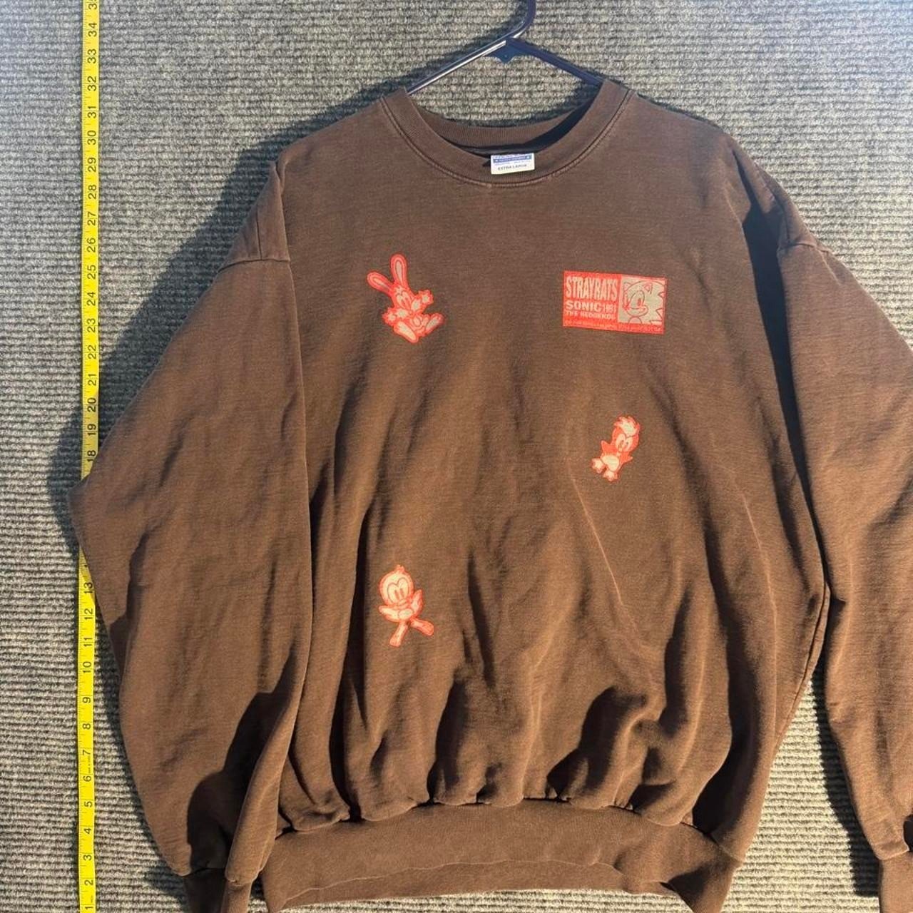 Rare Vintage\' hard to find Stray Rats Sonic The Hedgehog brown sweatshirt