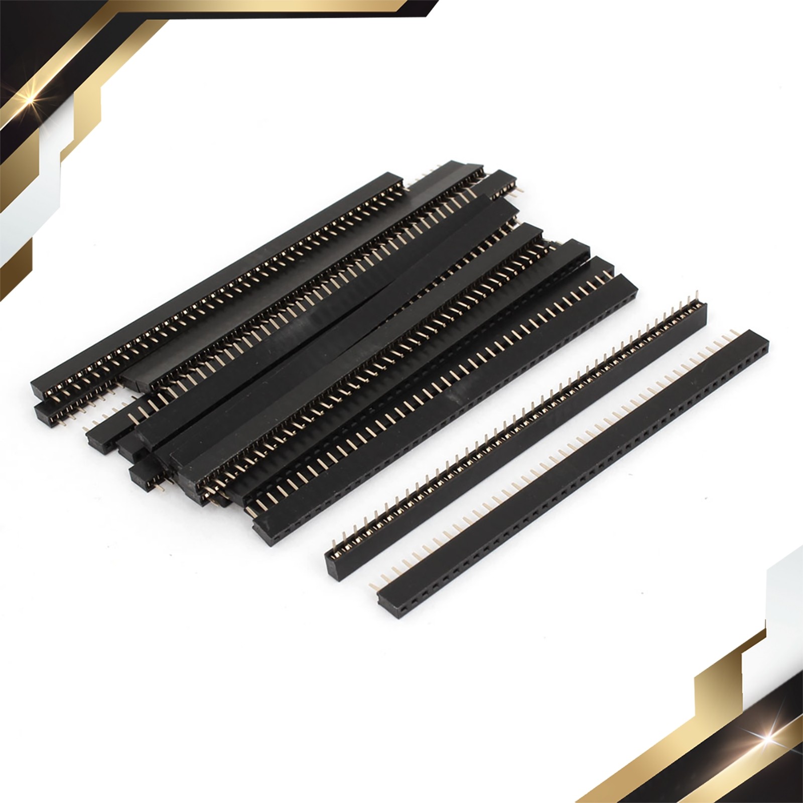20 x Female PCB Header 40 Way 2mm Pitch Connector Black 20 x Female PCB Header 40 Way 2mm Pitch Connector Black