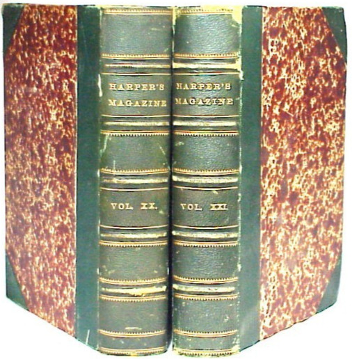 HARPER\'S NEW MONTHLY MAGAZINE ( 2 Vol. Set)  Dec. 1858-Nov. - 1860 VOL. XX & XXI