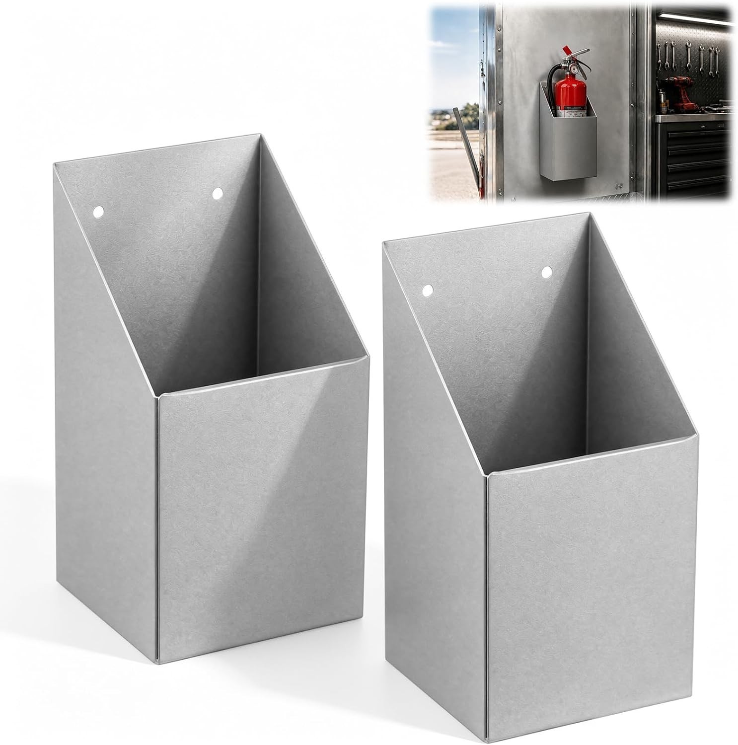 Zonon 2 Pack Fire Extinguisher Holder Brackets 4.5