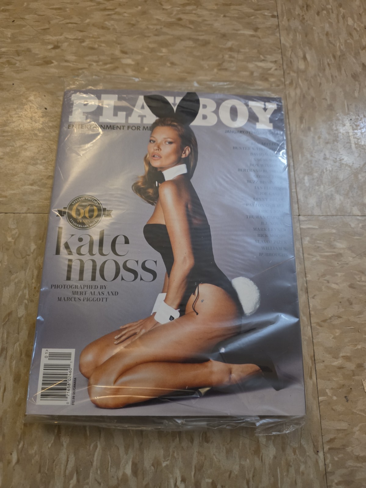 KATE MOSS Cover PLAYBOY Magazine Jan/Feb 2014 60th Anniversary Edition SEALED KATE MOSS Cover PLAYBOY Magazine Jan/Feb 2014 60th Anniversary Edition SEALED