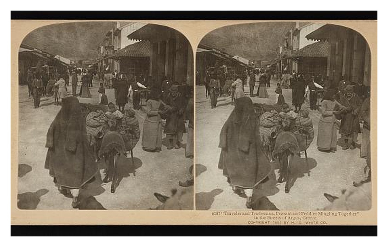 Argos Greece Street Scene Standard Postcard Argos Greece Street Scene Standard Postcard
