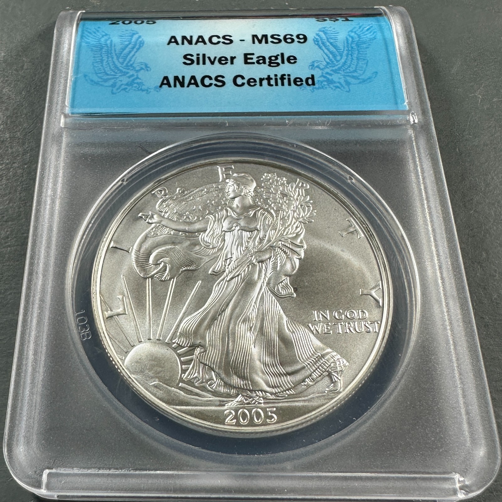 2005 Silver Eagle ANACS MS69 (90935) 2005 Silver Eagle ANACS MS69 (90935)