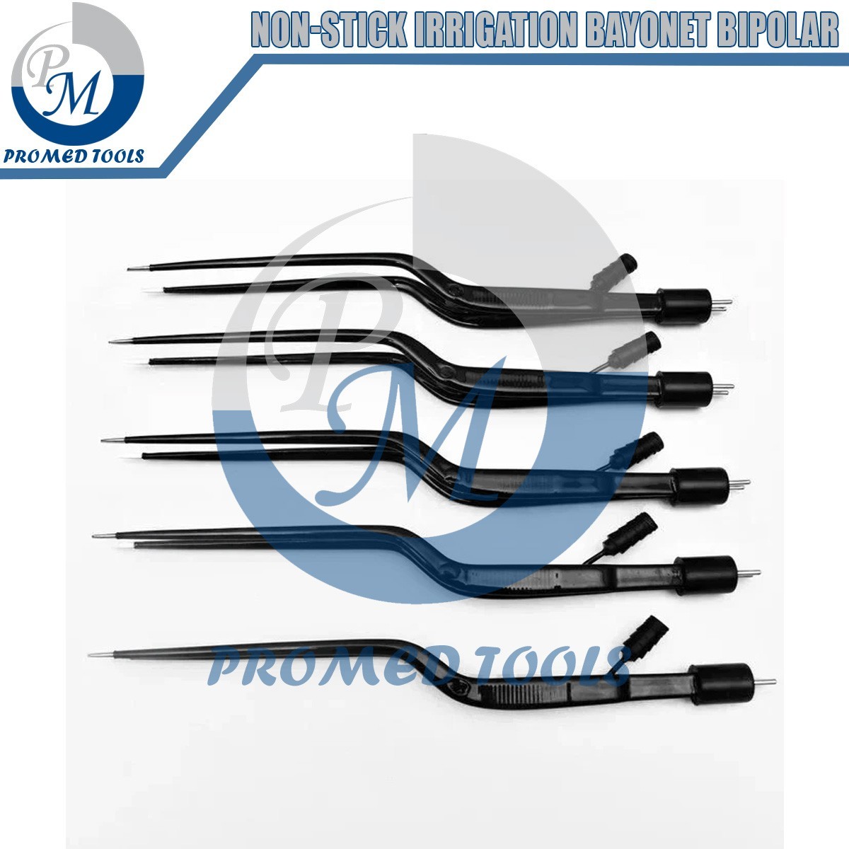 American Non-Stick Irrigation Bayonet Bipolar Forceps Set Of 5 Pcs American Non-Stick Irrigation Bayonet Bipolar Forceps Set Of 5 Pcs