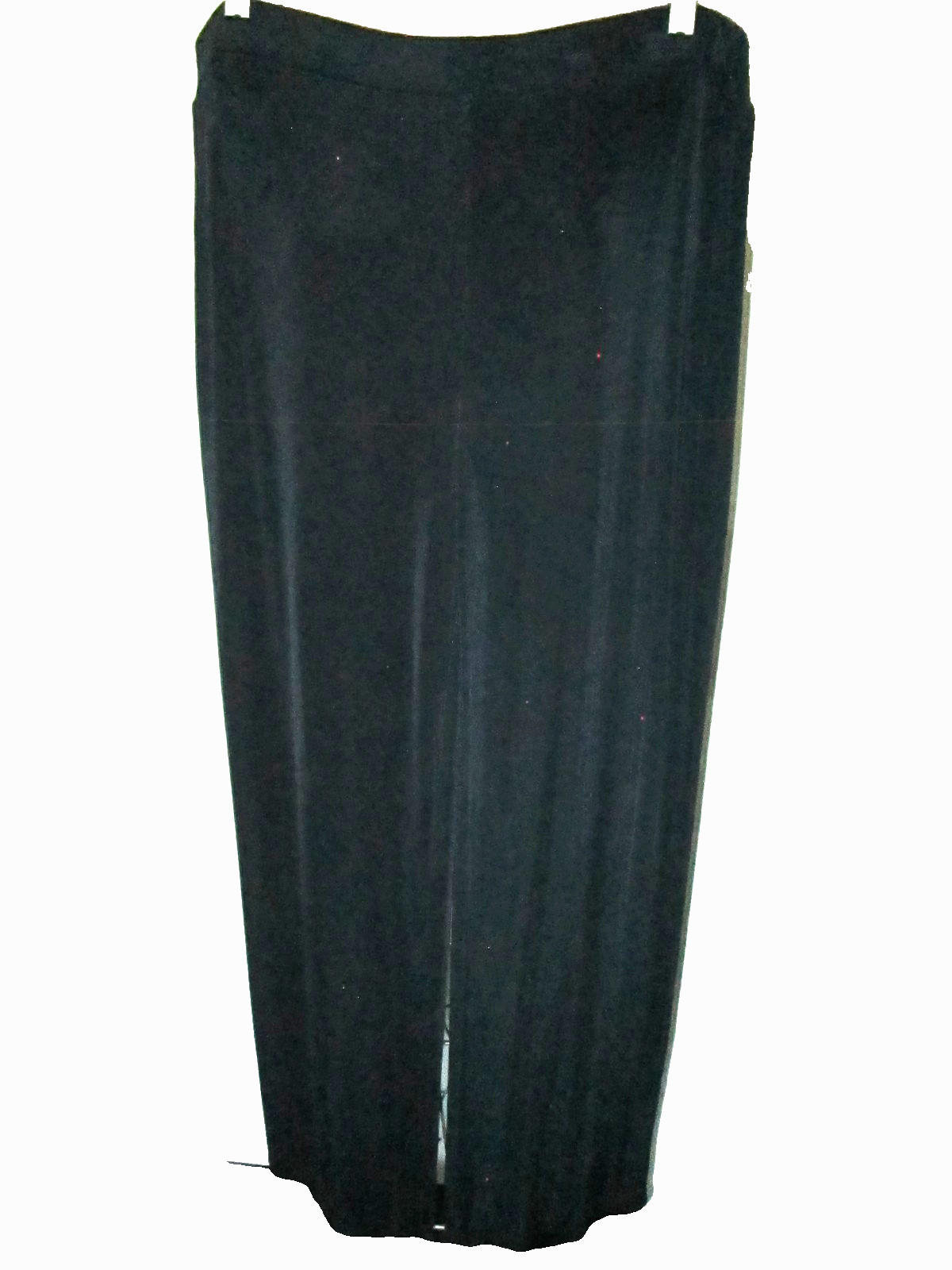 CHICOS TRAVELERS NAVY BLUE LIQUID FABRIC WIDE LEG PULL ON PANT SZ 2 EXC COND