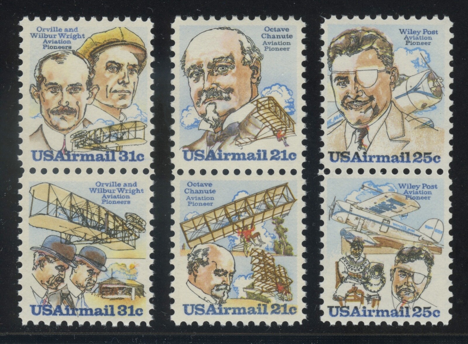 US  Airmail  #C91-92, #C93-94 and #C95-96  COMBO  MNH. 