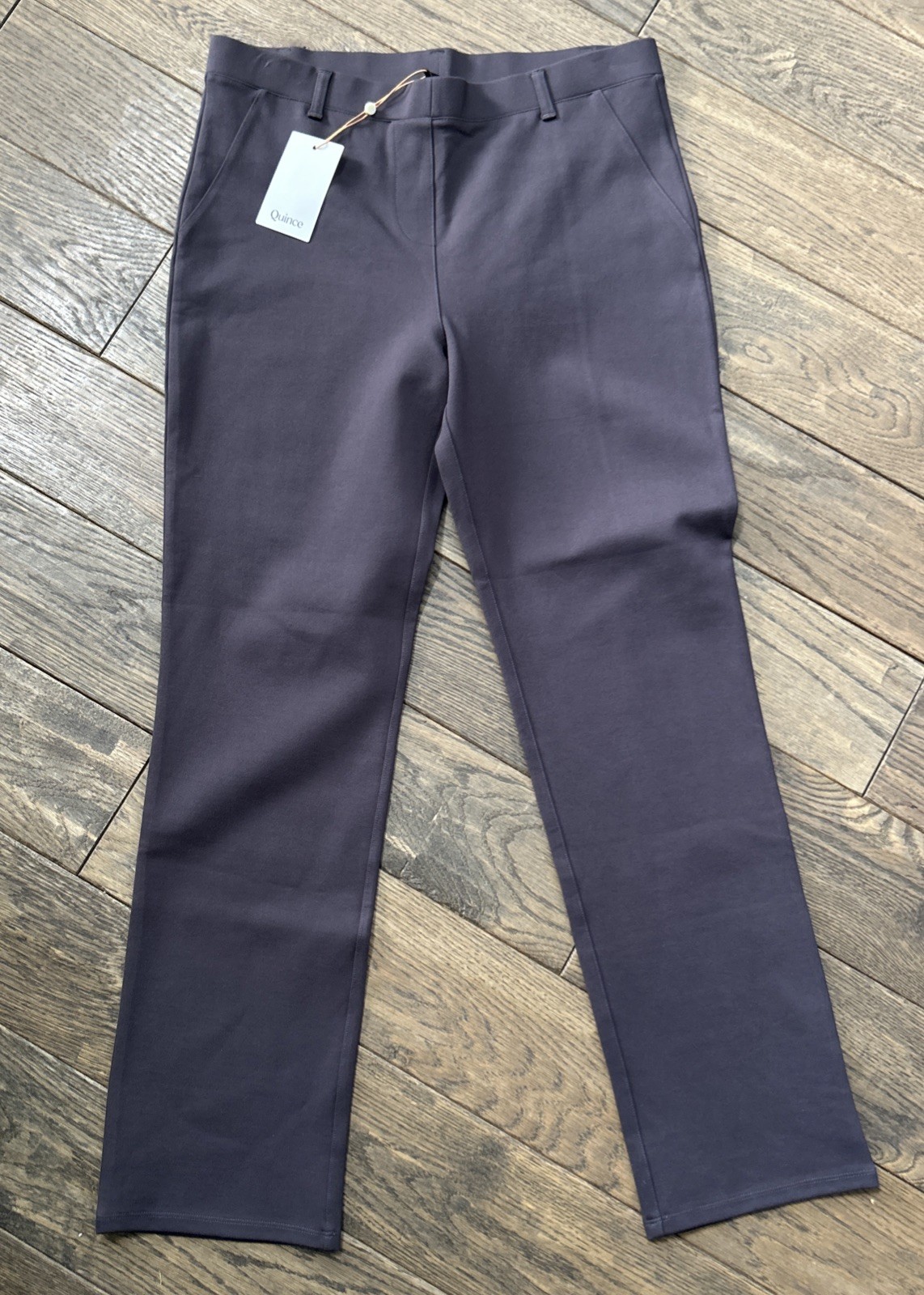 NWT Quince Ultra Stretch Ponte Straight Leg Pants Womens Sz L 30\ NWT Quince Ultra Stretch Ponte Straight Leg Pants Womens Sz L 30\
