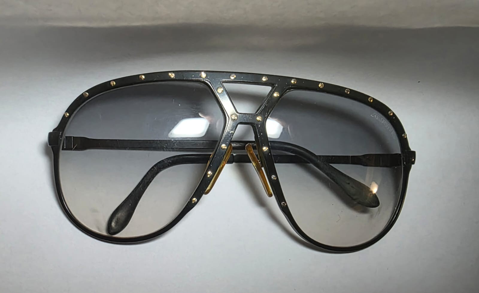 RARE VINTAGE ALPINA M1 Sunglasses - Made in W. Germany - Black & Gold