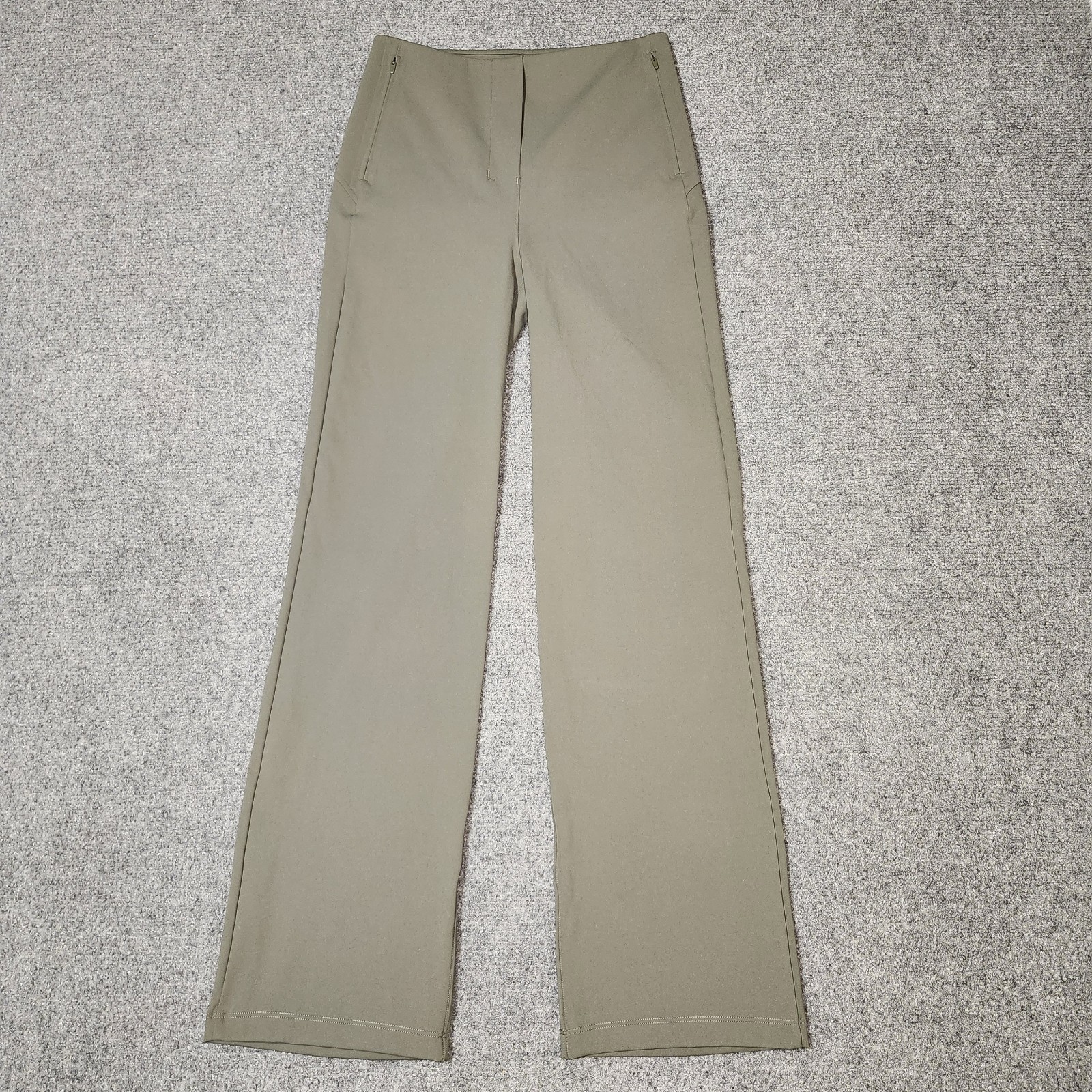 Lululemon Smooth Fit Pull On High Rise Pant Womens 4 Green Cropped 26\ Lululemon Smooth Fit Pull On High Rise Pant Womens 4 Green Cropped 26\