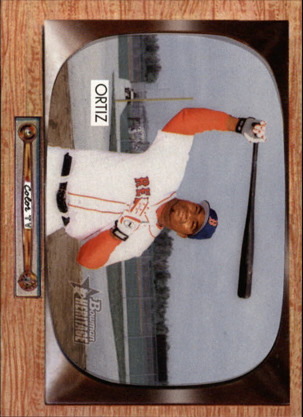 2004 Bowman Heritage Baseball Card #47 David Ortiz