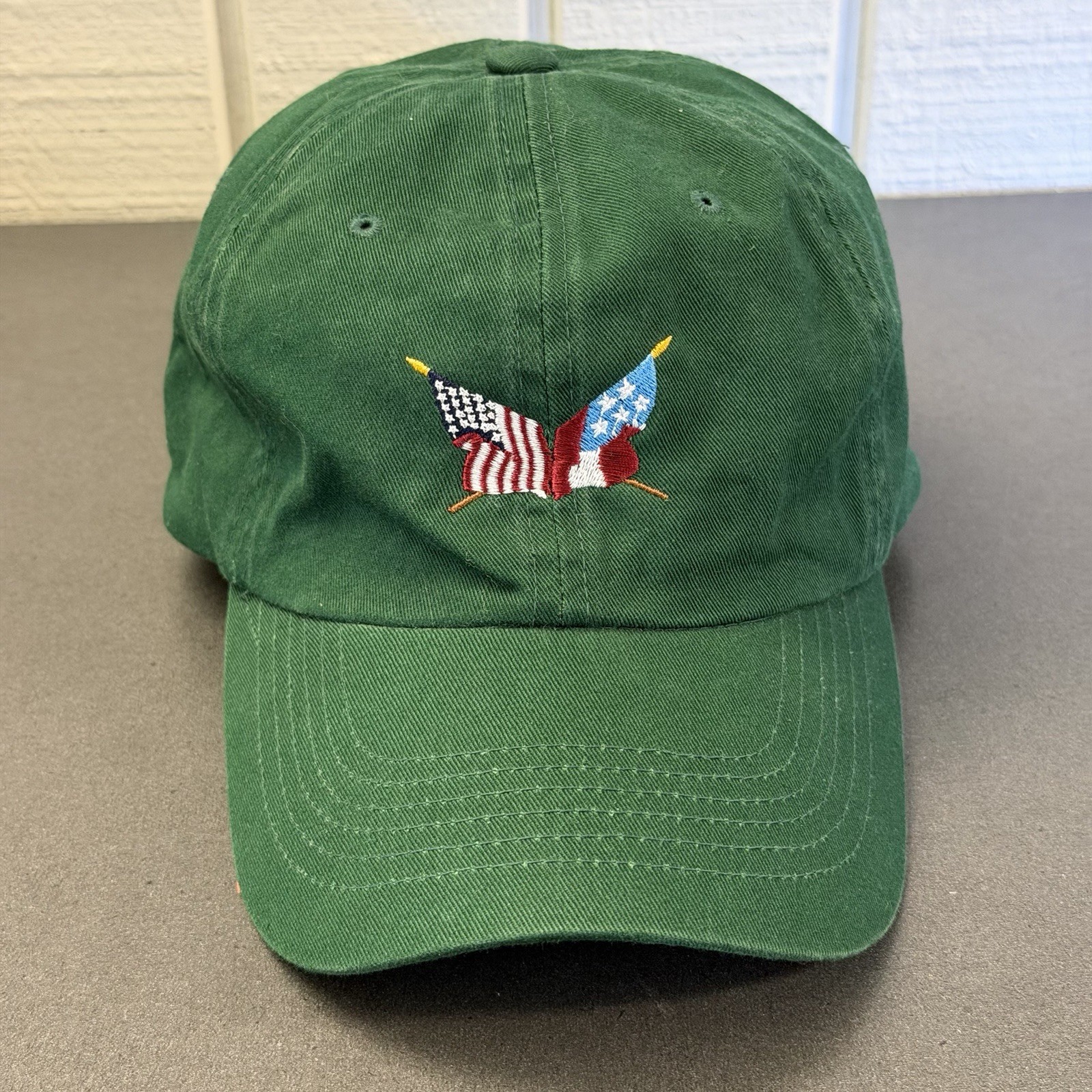Secession Golf Club East Course Adjustable Cap Hat RETIRED LOGO Deep Green EUC