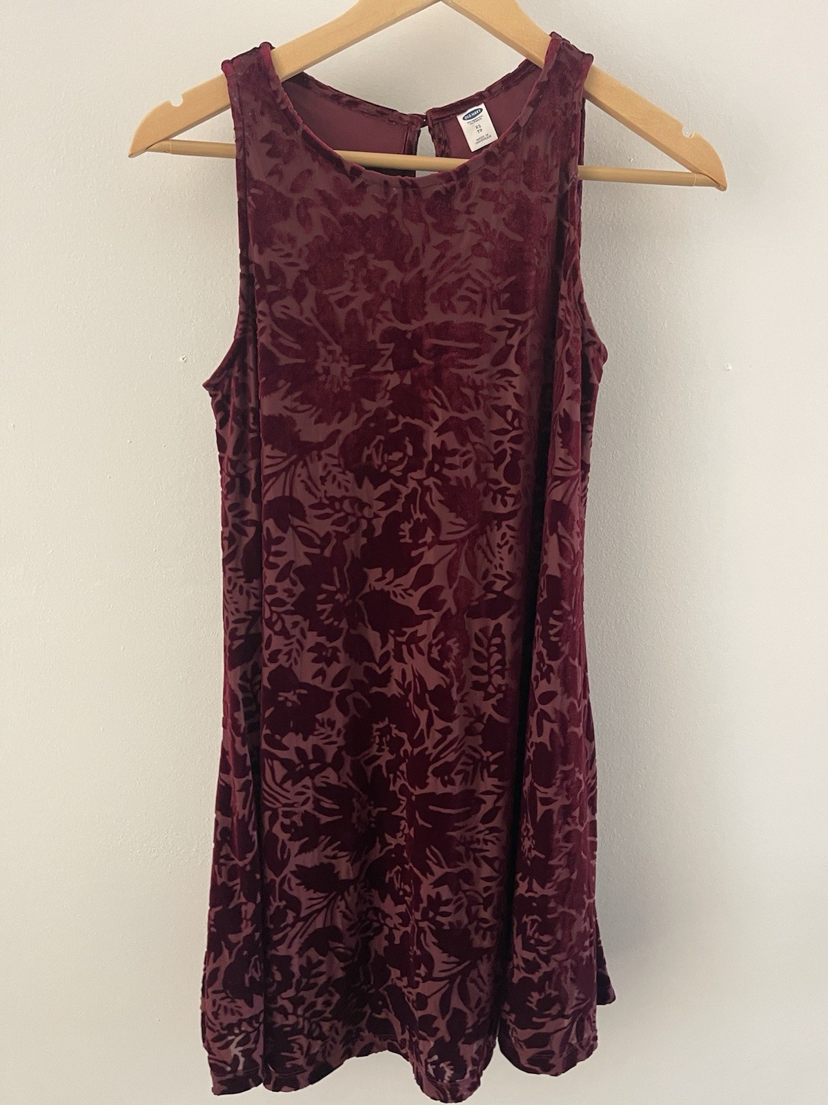 Vintage 90s Whimsygoth Burnout Velvet Skater Dress – Size XS Indie Skater Dress
