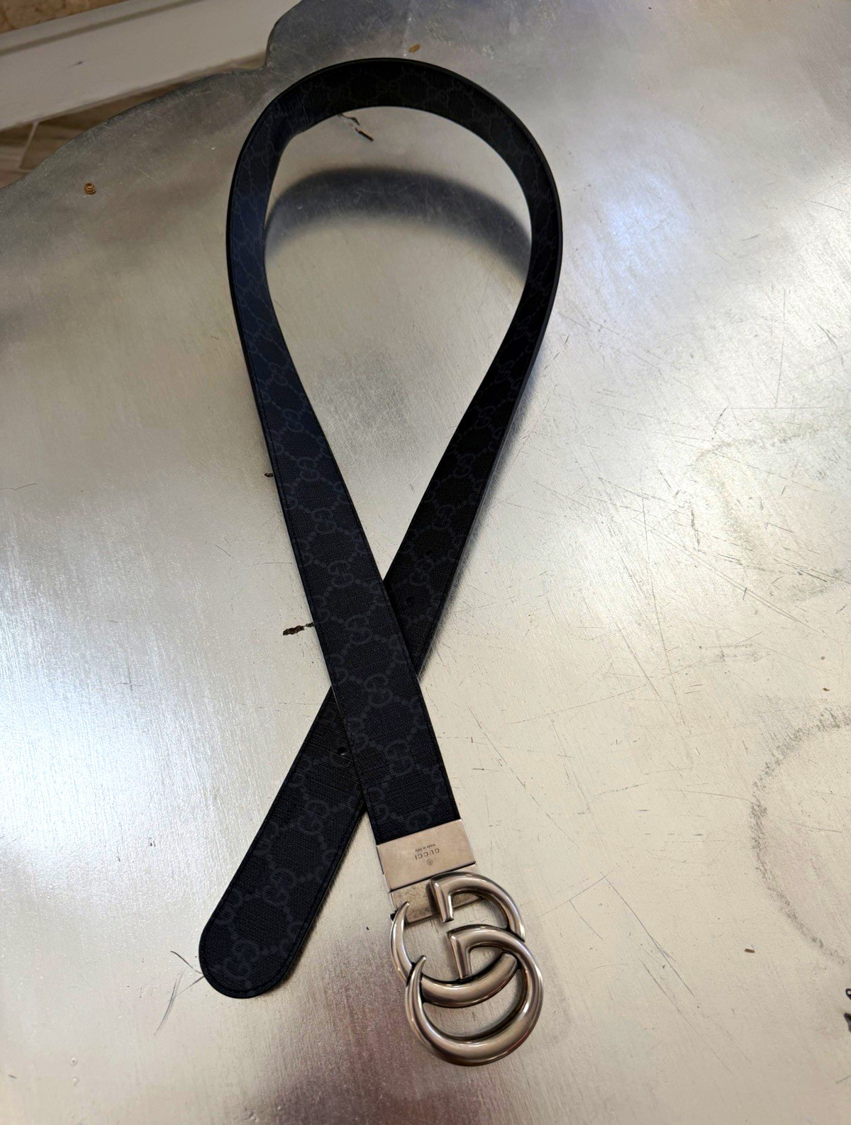 Gucci Men\'s Black Dress Belt Size 34 1.5\ Gucci Men\'s Black Dress Belt Size 34 1.5\